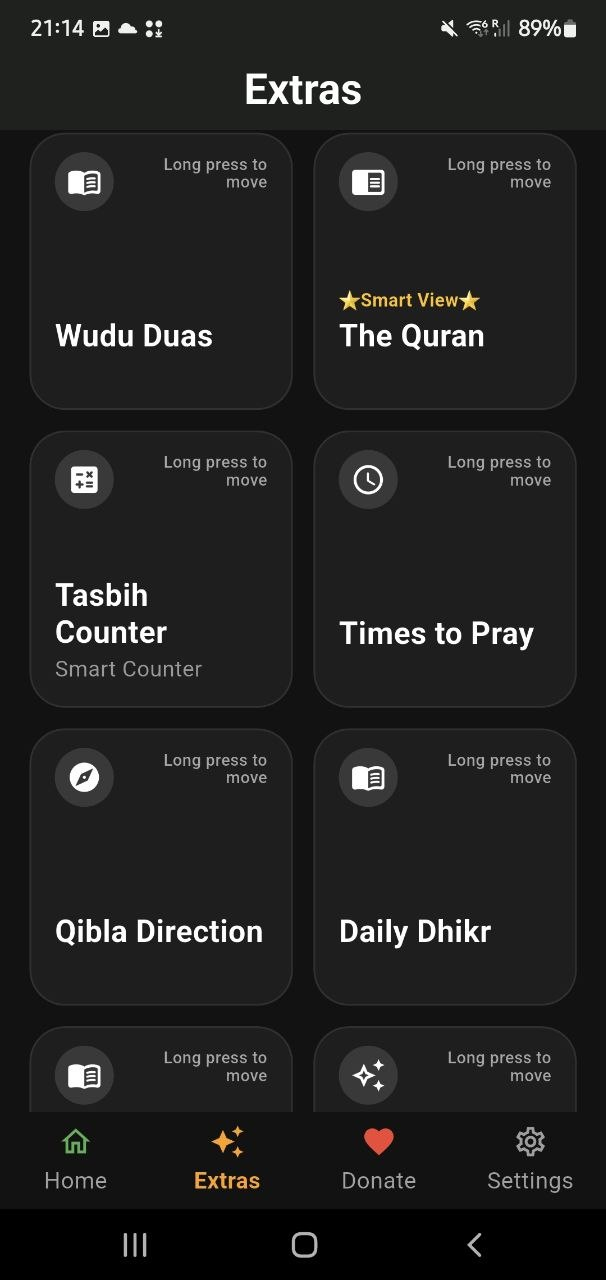 Extras Screen 1