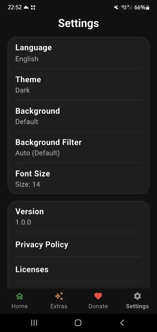Settings & Customization